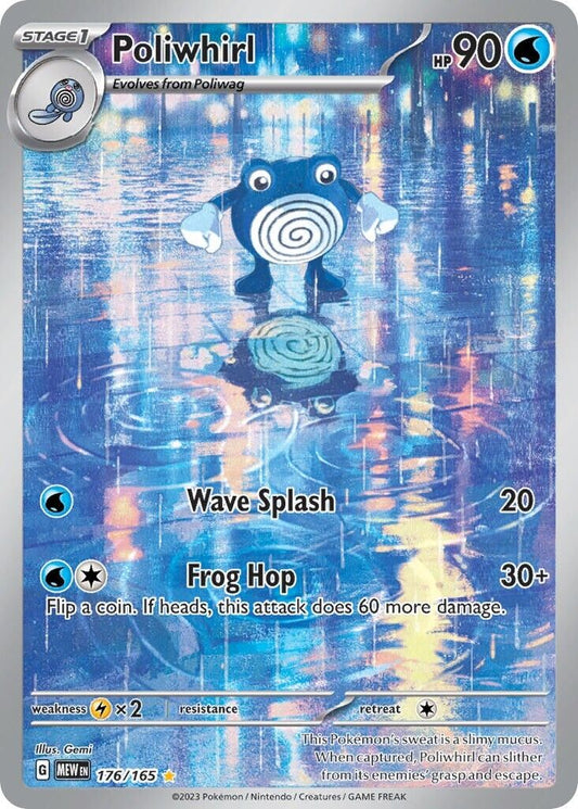 Poliwhirl 176/165 Pokemon 151 Illustration Rare Pokemon Card NM