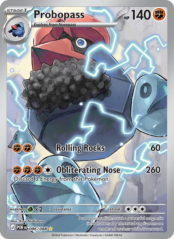 Probopass 096/088 Perfect Order Illustration Rare Pokemon Card NM