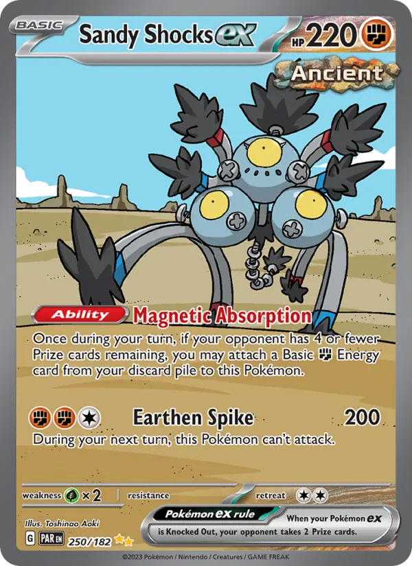 Sandy Shocks ex 250/182 Paradox Rift Special Illustration Rare Pokemon Card NM