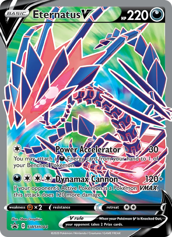 Eternatus V SWSH044 Black Star Promo Pokemon Card NM
